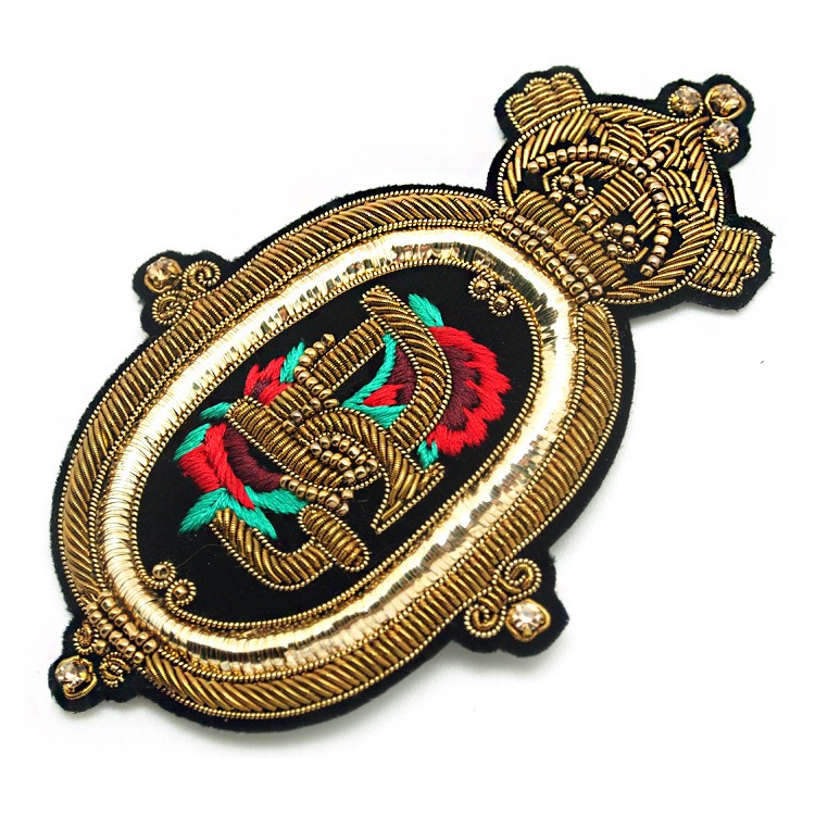 东莞厂家批发立体真金属丝印度绣英伦风肩章胸章服装箱包丝瓜视频看污片